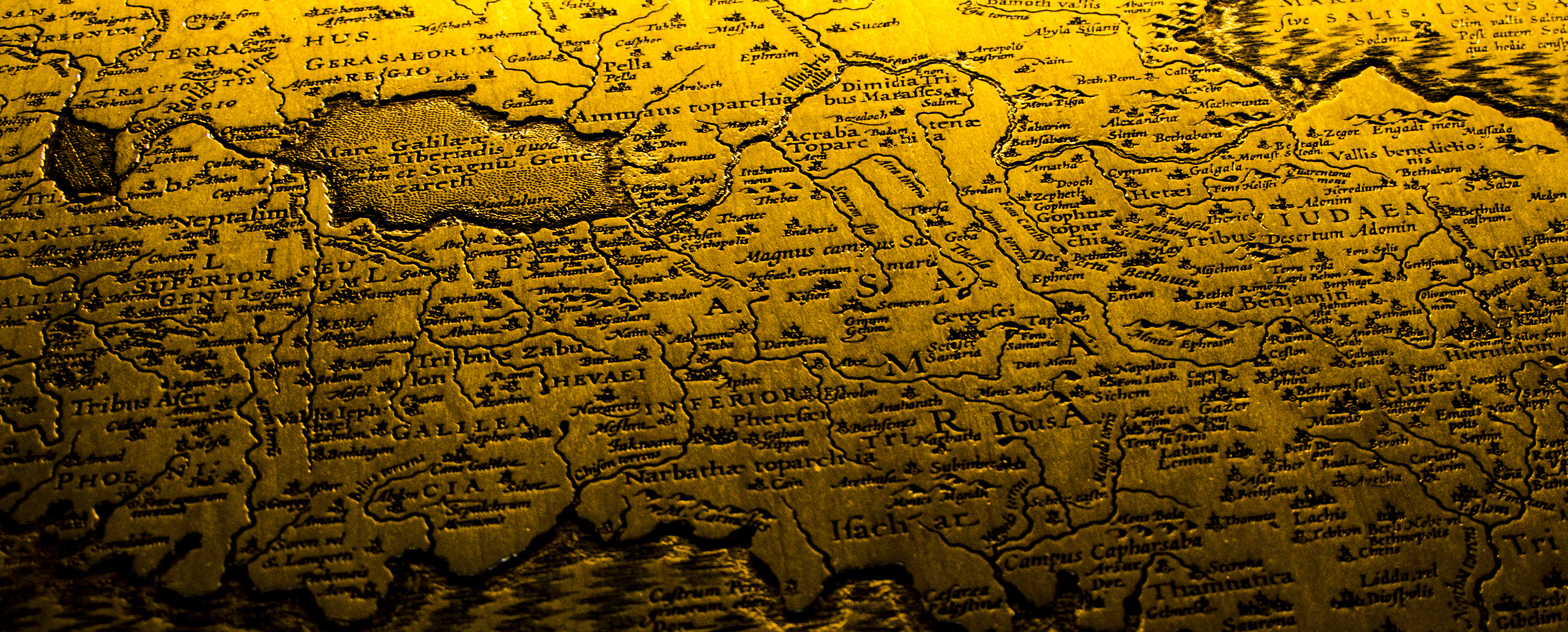 Wood map showing the Topography of the Nile Delta